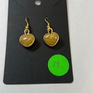 New Natural Burmese Jade Earrings